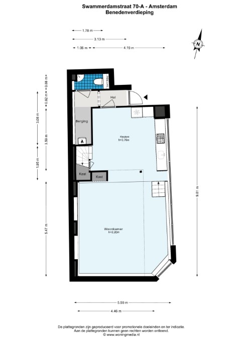 Swammerdamstraat 70 A, Amsterdam, Noord-Holland Netherlands, 1 Bedroom Bedrooms, ,1 BathroomBathrooms,Apartment,For Rent,Swammerdamstraat,1676