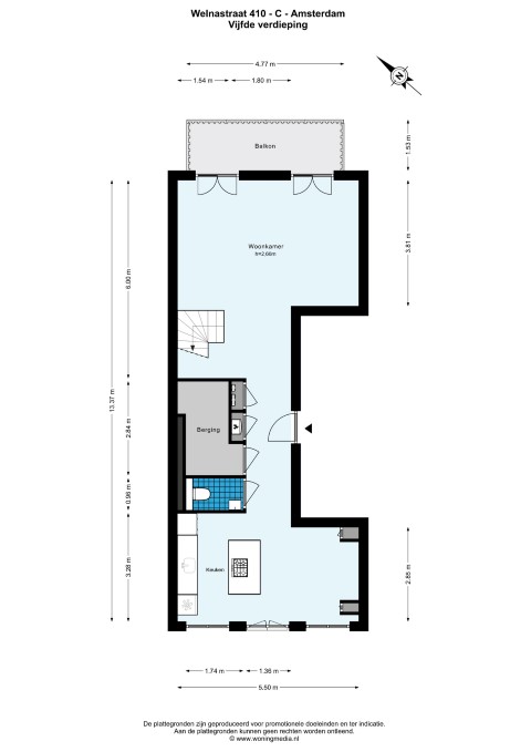 Welnastraat 410 C, Amsterdam, Noord-Holland Netherlands, 3 Bedrooms Bedrooms, ,1 BathroomBathrooms,Apartment,For Rent,Welnastraat,5,1680